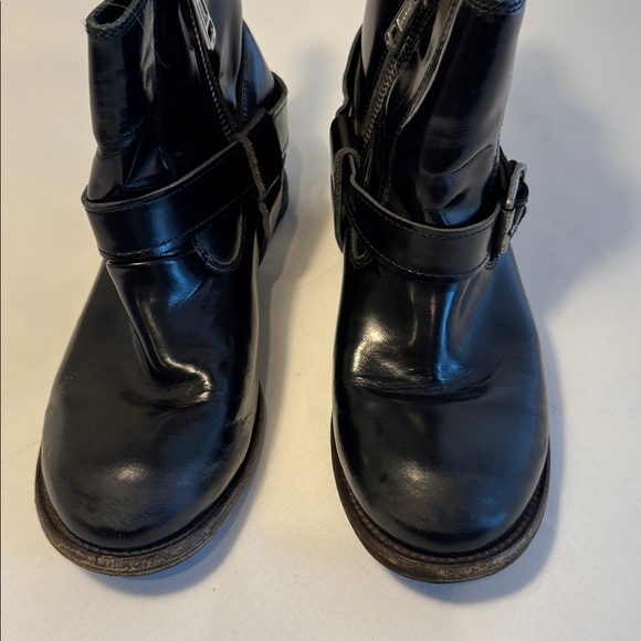 All Saints Jules Black Harness Moto Booties/Boots Size 40 - Picture 2 of 8